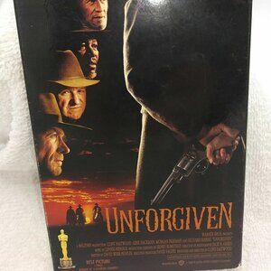Unforgiven VHS 1992 - Clint Eastwood Hackman Morgan Freeman Revisionist Western